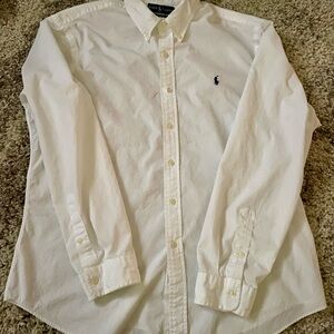 Ralph Lauren White Button Down Shirt